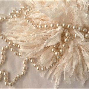 Faux pearl necklace